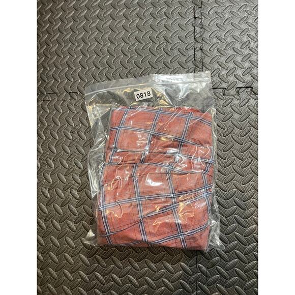 Free People Miss Molly Red and Blue Plaid Deep V Neck Dress Size‎ 4 - Picture 11 of 11